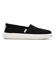 TOMS Black Canvas Slip On Trainers